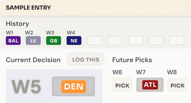 Sample entry picks preview